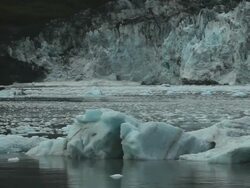 Tide Water Glacier in the Evening Stock Footage