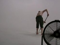 (HD1080i) Workplace Humor: Paint-It, Break-It Stock Footage