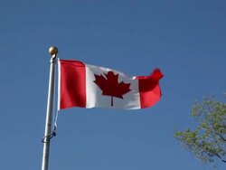 Canadian Flag Stock Footage
