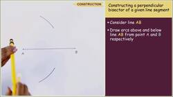 How to Construct a Perpendicular Bisector of a Line Segment Instructional Video