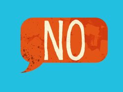 NO draws on various  hand painted speech bubbles Stock Footage