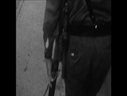 SYND 20/1/68 CITY UNDER MARTIAL LAW AFTER KILLING OF AMERICAN OFFICERS News Clip