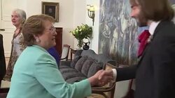 CLEAN : Chiles Bachelet receives Nobel prize and Fields medal winners News Clip