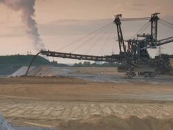 NTSC:Open cast mining Stock Footage