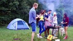 barbecue party Stock Footage