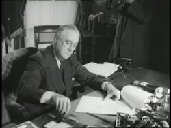 U.S. President Franklin D. Roosevelt signs the document that approves the Philippine Independence Bill. News Clip