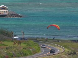 Hawaii paraglide 13 Stock Footage