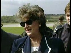 BOSNIA: SERB PRESIDENT PLAVSIC READY TO FACE KARADZIC IN ELECTIONS News Clip