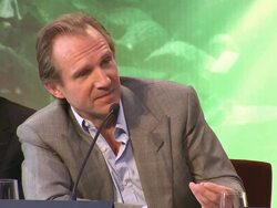 INTERVIEW: Ralph Fiennes on finding the right balance of playing Lord Voldemont at the Harry Potter & The Deathly Hallows Part 2 Press Conference at London England. (Footage by WireImage Video/Getty Images Entertainment Video) Stock Footage