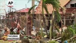 Survivors struggle in Tacloban, the Philippine city hit the hardest by the typhoon. Blocked roads are hampering relief efforts. (Nov. 13) News Clip