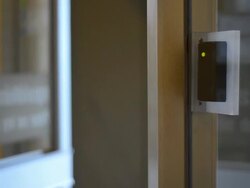 Access In Door with Card Stock Footage