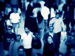 Crowd Walking Stock Footage