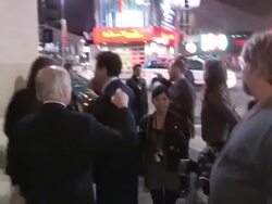 Camryn Manheim & Tony Kushner arriving at the Lincoln After Party in Hollywood, 11/08/12 Stock Footage