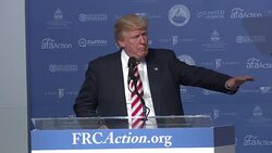 Donald Trump at Value Voters (part 7 of 10) Stock Footage