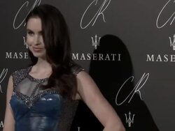 Emma Miller at CR Fashion Book Issue No.5 Launch Party by Carine Roitfeld and Stephen Gan Stock Footage