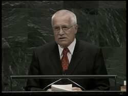 Czech leader speaks at GA News Clip