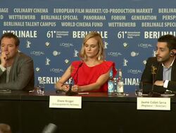 INTERVIEW: Jaume Collect-Serra on how Hitchcock influences his films. Diane Kruger on why she wanted to do the film, what she found interesting in the role. (Footage by WireImage Video/GettyImages) Stock Footage