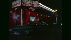 MS Exterior of bar with commercial sign at night / Boston, Massachusetts, United States Stock Footage