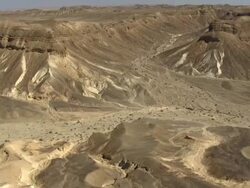 Aerial the Negev Desert, Negev, Israel Stock Footage