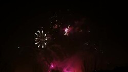 Time lapse Firework display Stock Footage