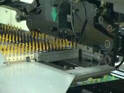 Light bulb of LED Display Production Stock Footage