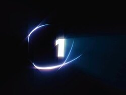 Count down number 1- loopable Stock Footage