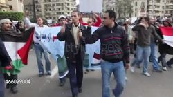 Burnt out Military Tanks in Cairo During Protests News Clip