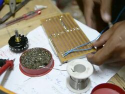 soldering iron Stock Footage