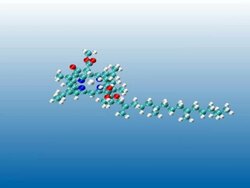 Animation of Chlorophyll molecule Stock Footage