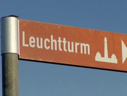 MS Shot of sign nameplate / Westerhever, Schleswig Holstein, Germany Stock Footage