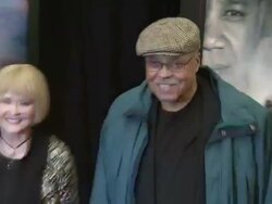 Cecilia Hart and James Earl Jones at Red Tails Premiere - Red Carpet, New York, NY, United States, 01/10/2012  Stock Footage