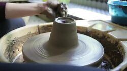 Woman Working Potters Stock Footage