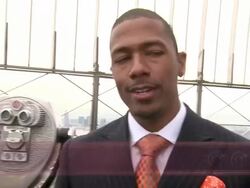 EVENT CAPSULE CHYRON - Nick Cannon Helps Kick off Nickelodeon's Week-long 10th Annual Day of Play with Empire State Bldg Lighting Stock Footage