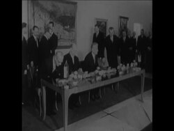 CAN945 ULBRICHT SIGNS FREINDSHIP TREATY WITH CZECH NEIGHBOURS Instructional Video