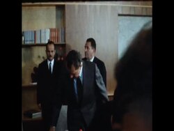 SYND 01/10/70 US PRESIDENT NIXON AND YUGOSLAV PRESIDENT TITO MEET AT FEDERAL GOVERNMENT BUILDING IN BELGRADE News Clip