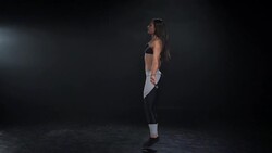 Jump rope workout in slow motion Stock Footage