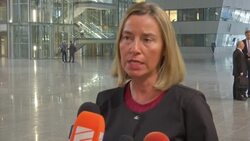 Mattis, Mogherini arrive for second day of NATO summit Instructional Video