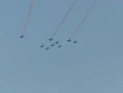Military Flypast Tahrir Square News Clip