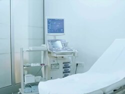 Examination room in the clinic Stock Footage