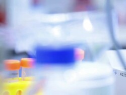 Scientist and bio lab experiment Stock Footage