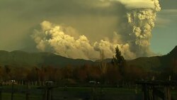 CLEAN: Chile volcano ash cloud shifts direction News Clip