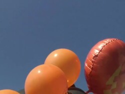 (HD1080i) Halloween Balloons 1 Stock Footage