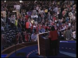 Hillary Clinton's name placed in nomination by Dolores Huerta of California News Clip
