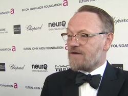 INTERVIEW - Jared Harris at Elton John AIDS Foundation Presents 21st Annual Academy Awards Viewing Party Stock Footage