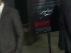 Melissa Benoist, Miles Teller at "Whiplash" Los Angeles Premiere Stock Footage