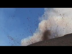 Mt Etna eruptions, 25-27 October 99, Sicily, Italy. Stock Footage