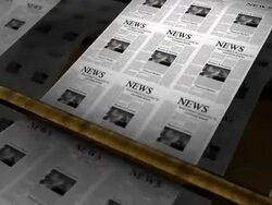 Newspapers Printing Stock Footage