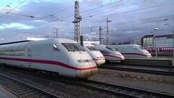 CLEAN : German rail says halting all long distance trains due to storm News Clip