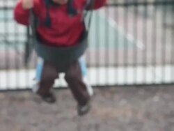 Max on swings Stock Footage