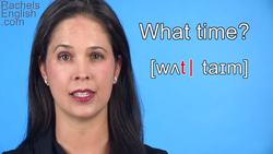 How to Pronounce "What Time?" - American English Instructional Video